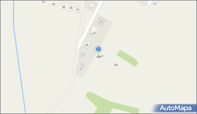 Suszec, Wiosenna, 45a, mapa Suszec