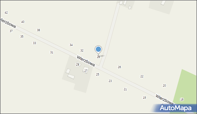 Suszno, Wierzbowa, 28, mapa Suszno