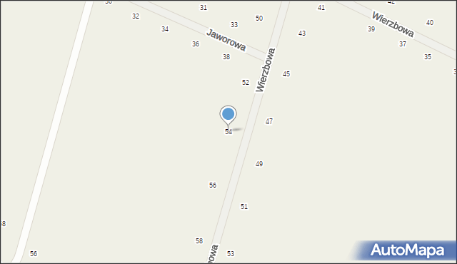 Suszno, Wierzbowa, 54, mapa Suszno