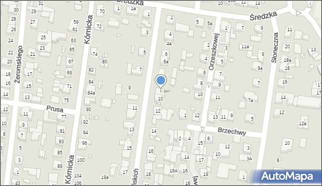 Swarzędz, Wilkońskich Pauliny i Augusta, 10a, mapa Swarzędz