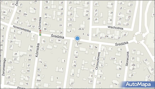 Swarzędz, Wilkońskich Pauliny i Augusta, 2, mapa Swarzędz