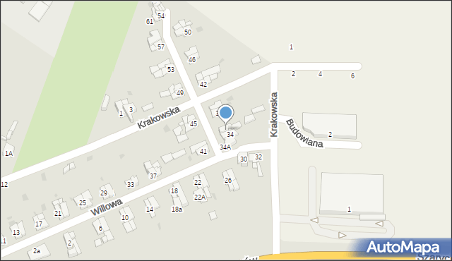 Świdnica, Willowa, 36, mapa Świdnicy