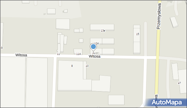 Świdnica, Witosa Wincentego, 13, mapa Świdnicy