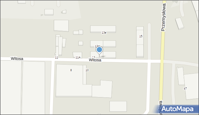 Świdnica, Witosa Wincentego, 13a, mapa Świdnicy