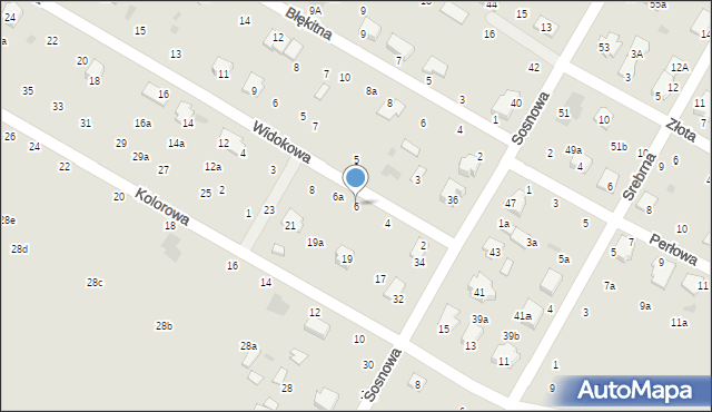 Świdnik, Widokowa, 6, mapa Świdnika