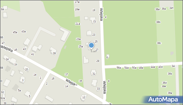 Świdnik, Wiejska, 29a, mapa Świdnika