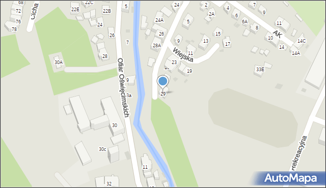 Świebodzice, Wiejska, 29, mapa Świebodzice