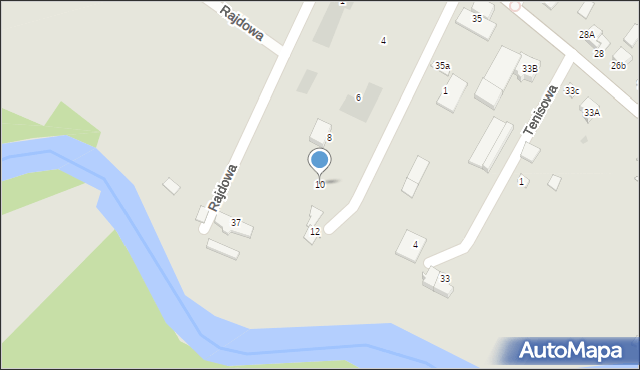 Świecie, Wioślarska, 10, mapa Świecie
