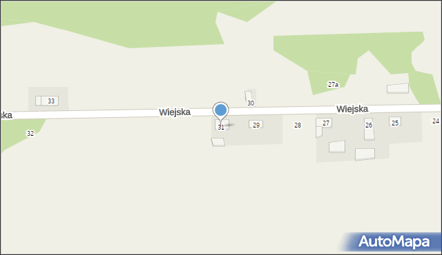 Święciny, Wiejska, 31, mapa Święciny