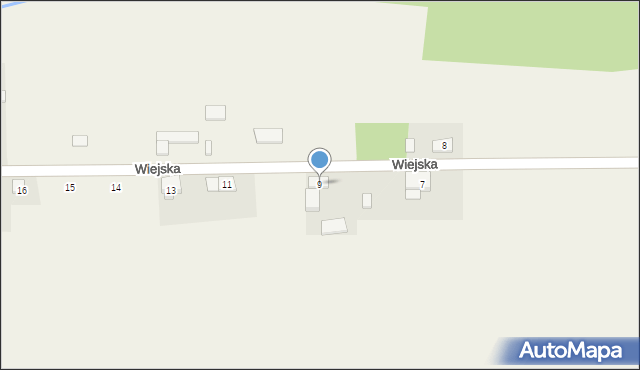 Święciny, Wiejska, 9, mapa Święciny