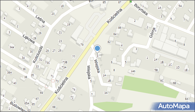 Świerklany, Wiejska, 1, mapa Świerklany