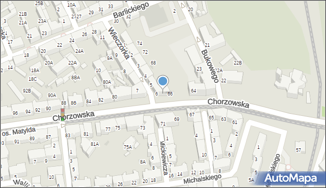 Świętochłowice, Wieczorka Józefa, 6A, mapa Świętochłowice