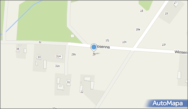 Świętochów, Wiosenna, 29, mapa Świętochów