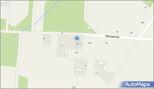 Świętochów, Wiosenna, 31A, mapa Świętochów