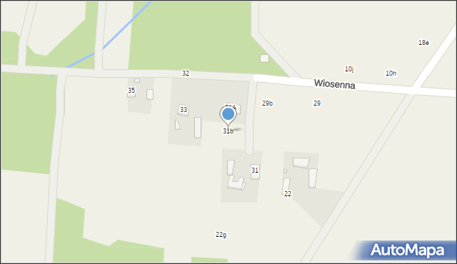 Świętochów, Wiosenna, 31b, mapa Świętochów