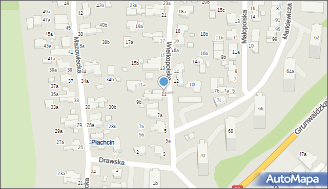 Świnoujście, Wielkopolska, 11, mapa Świnoujście