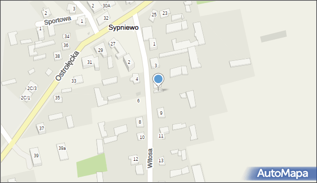 Sypniewo, Witosa Wincentego, 7, mapa Sypniewo