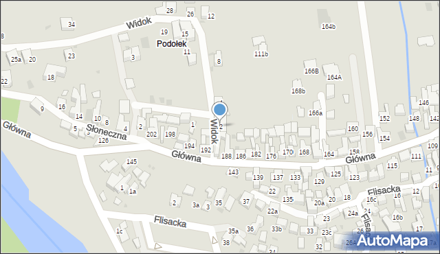 Szczawnica, Widok, 2, mapa Szczawnica