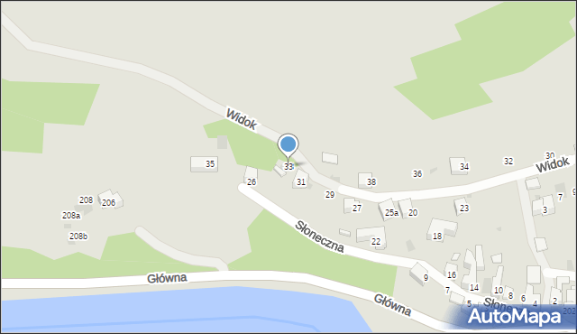 Szczawnica, Widok, 33, mapa Szczawnica