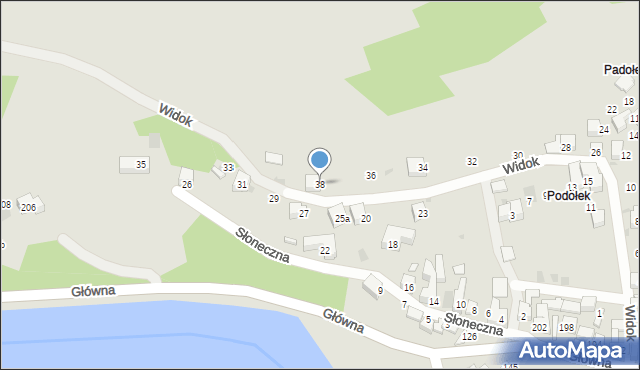 Szczawnica, Widok, 38, mapa Szczawnica