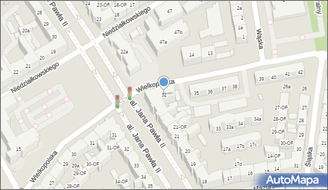 Szczecin, Wielkopolska, 32, mapa Szczecina