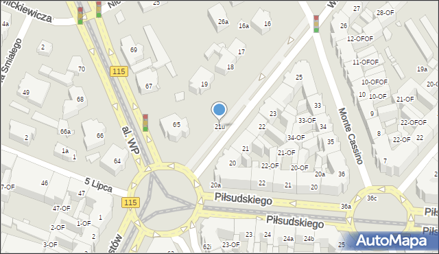 Szczecin, Wielkopolska, 21u, mapa Szczecina