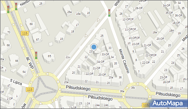 Szczecin, Wielkopolska, 23-OF, mapa Szczecina