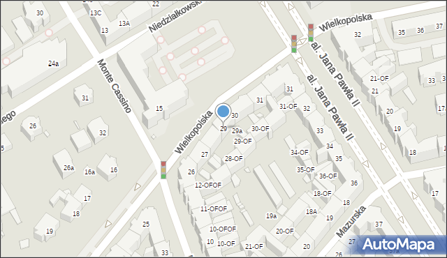 Szczecin, Wielkopolska, 29, mapa Szczecina