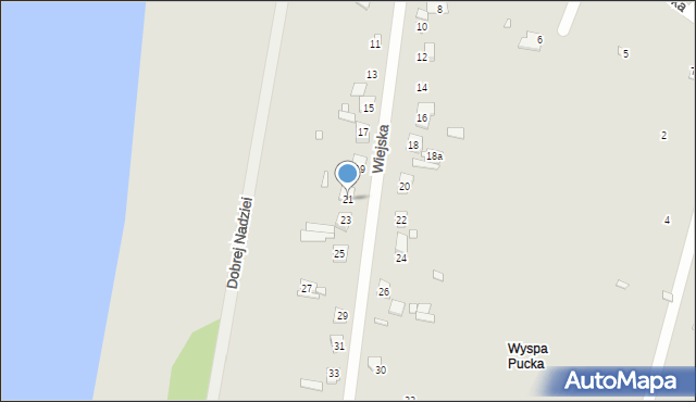 Szczecin, Wiejska, 21, mapa Szczecina