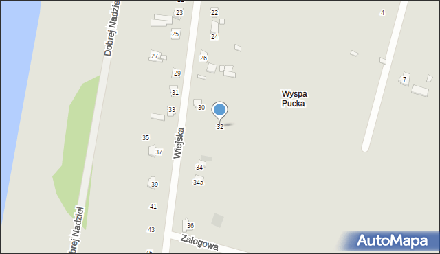 Szczecin, Wiejska, 32, mapa Szczecina