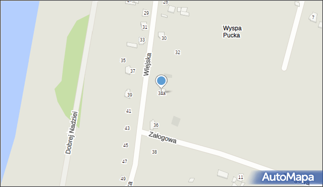 Szczecin, Wiejska, 34a, mapa Szczecina