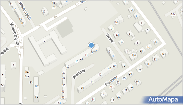 Szczecin, Widok, 9, mapa Szczecina