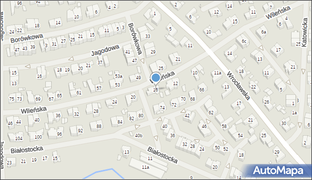 Szczecin, Wileńska, 16, mapa Szczecina