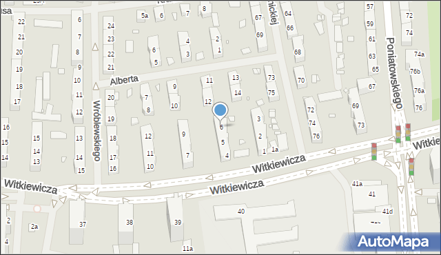 Szczecin, Witkiewicza Stanisława Ignacego, 6, mapa Szczecina