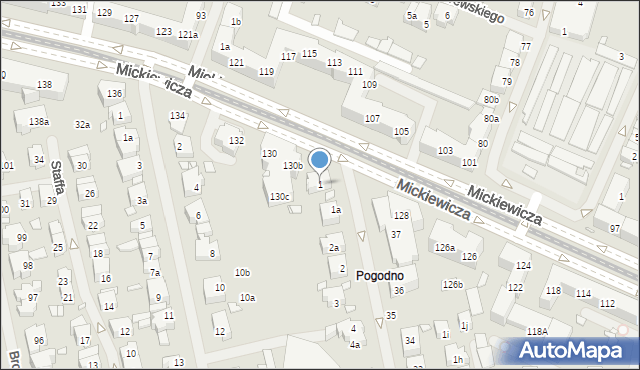 Szczecin, Wieniawskiego Henryka, 1, mapa Szczecina