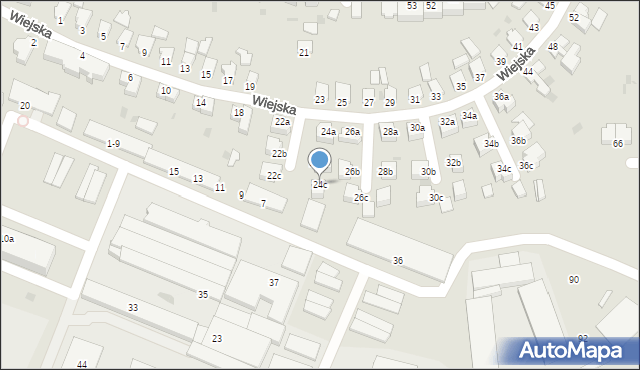 Szczecinek, Wiejska, 24c, mapa Szczecinek