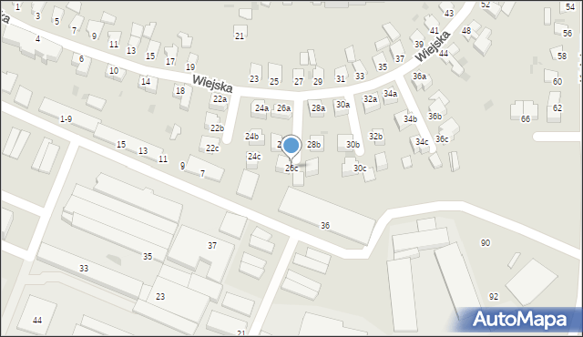 Szczecinek, Wiejska, 26c, mapa Szczecinek