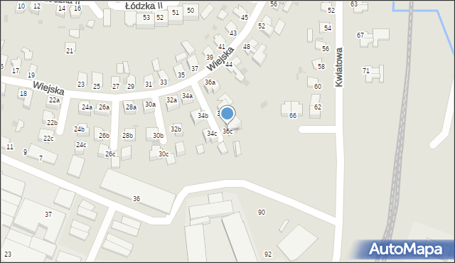 Szczecinek, Wiejska, 36c, mapa Szczecinek