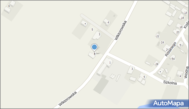 Szczepanowo, Wiktorowska, 6, mapa Szczepanowo