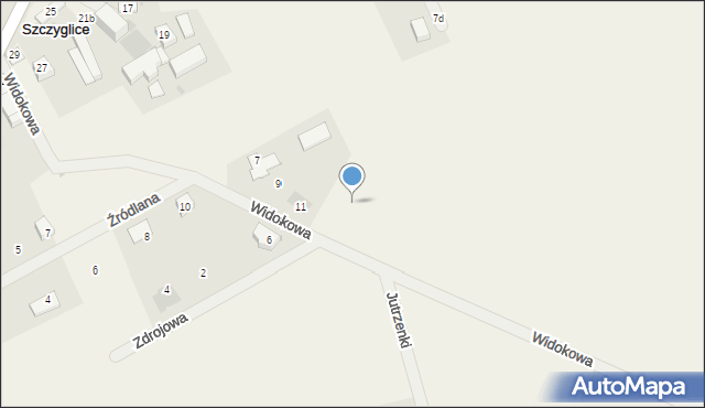 Szczyglice, Widokowa, 13, mapa Szczyglice