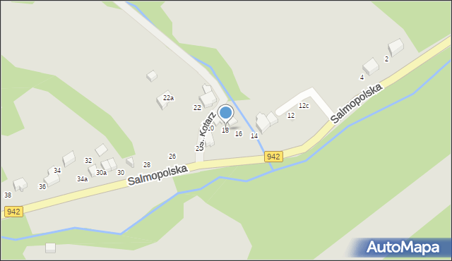 Szczyrk, Wiślańska, 18, mapa Szczyrk