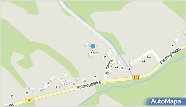 Szczyrk, Wiślańska, 22a, mapa Szczyrk