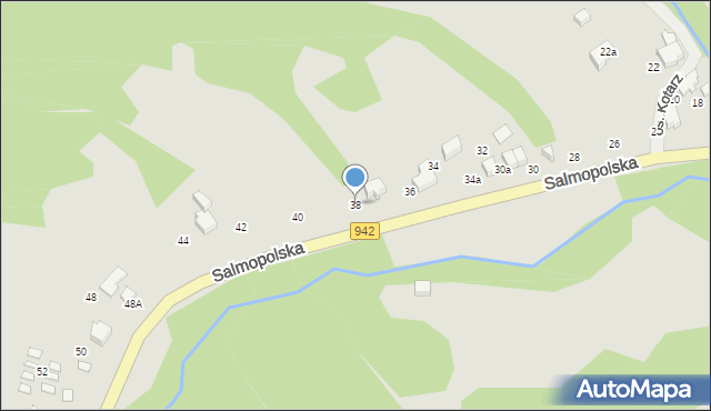 Szczyrk, Wiślańska, 38, mapa Szczyrk