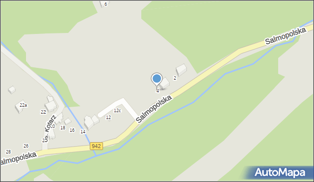 Szczyrk, Wiślańska, 4, mapa Szczyrk