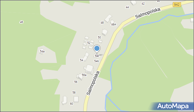 Szczyrk, Wiślańska, 54c, mapa Szczyrk