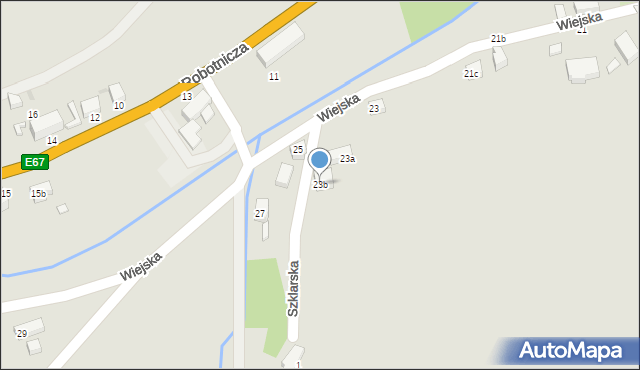 Szczytna, Wiejska, 23b, mapa Szczytna