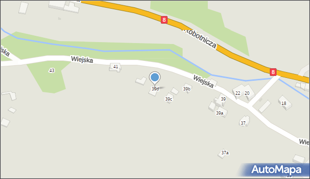 Szczytna, Wiejska, 39d, mapa Szczytna