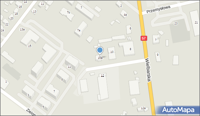 Szczytno, Wielbarska, 10a, mapa Szczytno