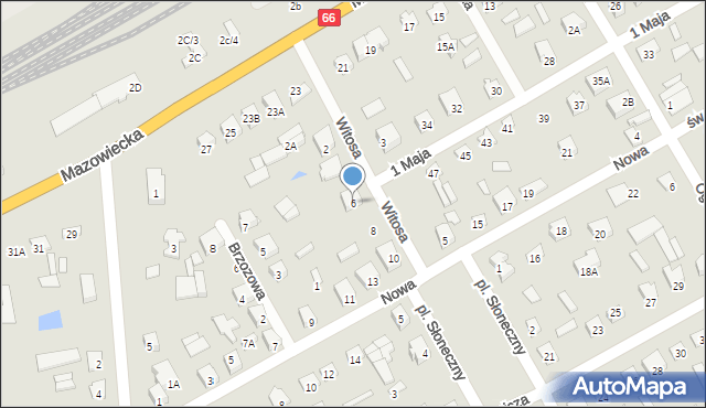 Szepietowo, Witosa Wincentego, 6, mapa Szepietowo