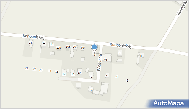 Szonowice, Wiosenna, 3, mapa Szonowice